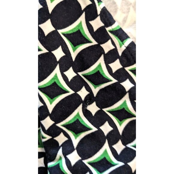 Women's Dress AK Anne Klein Wrap Green Black Long Sleeves Below Knee Knit SizeXL - Picture 11 of 12